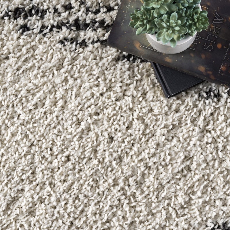 AllModern Marta Black/OffWhite Area Rug & Reviews